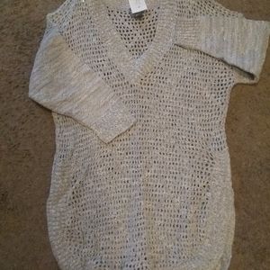 Soho New York & Company Gorgeous waffle net oversized Sweater